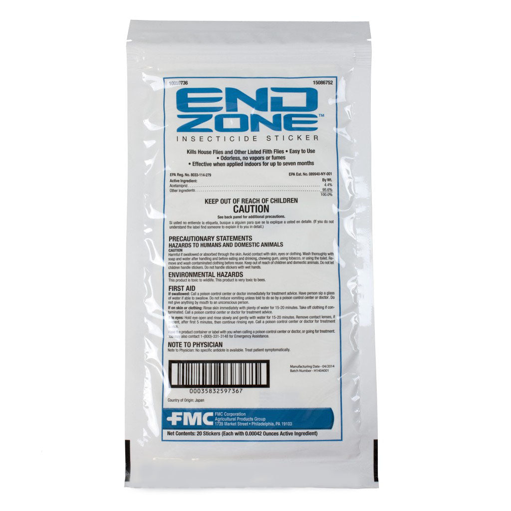 EndZone Insecticide Sticker