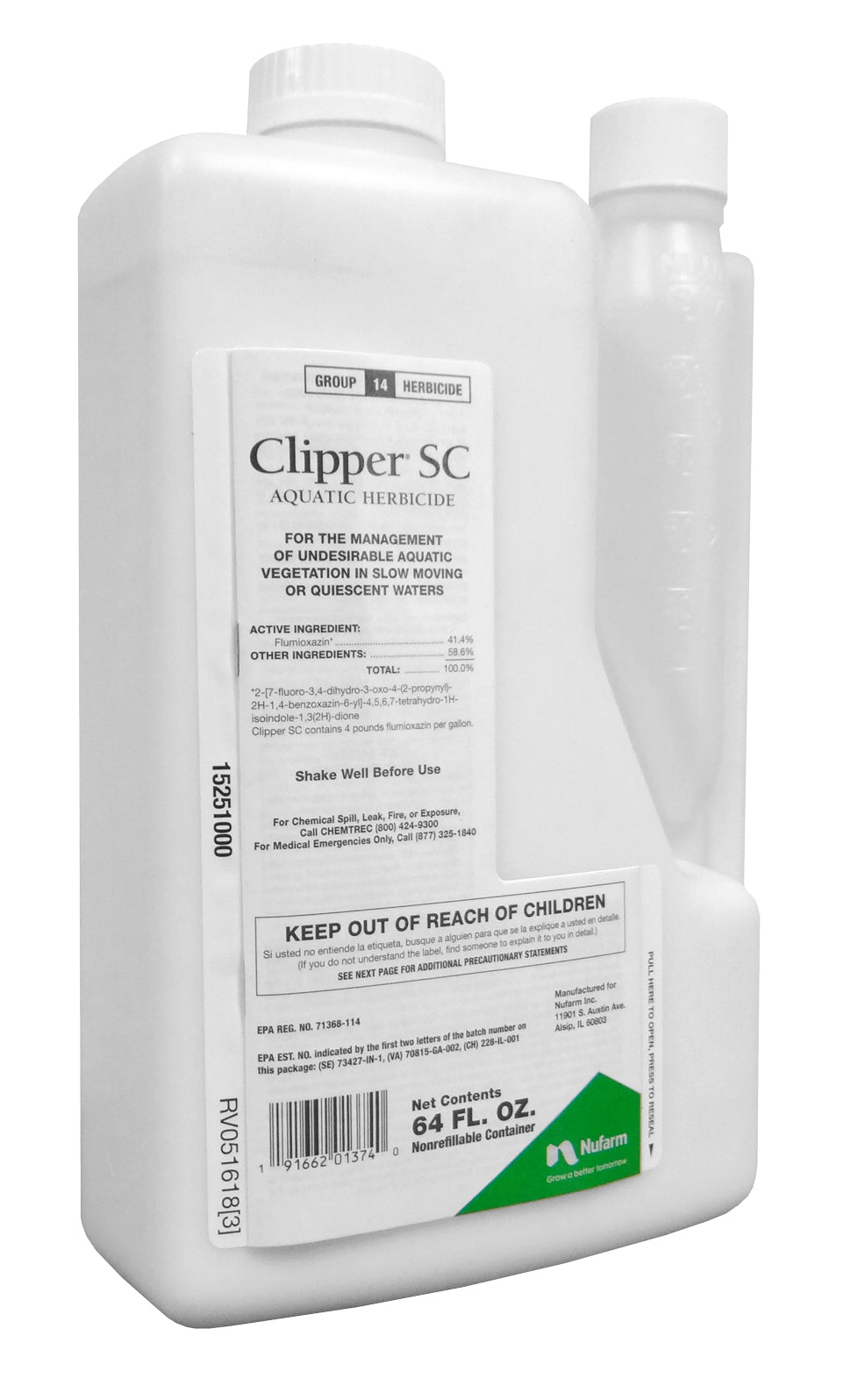 Clipper SC Aquatic Herbicide bottle (64 oz)