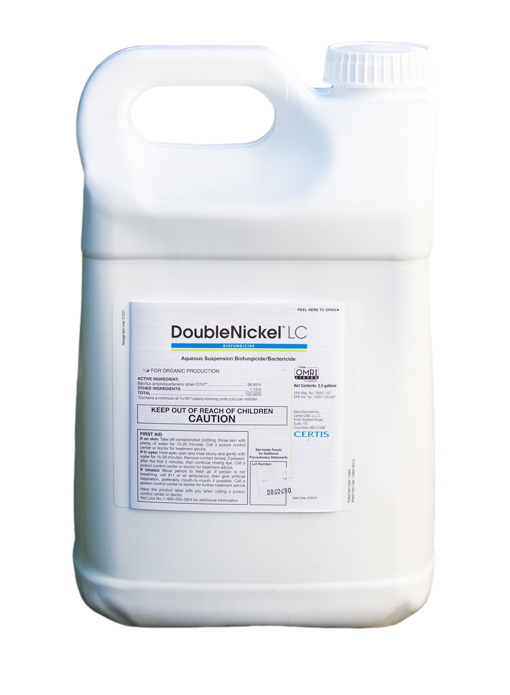 Double Nickel LC Biofungicide jug (2.5 gal)