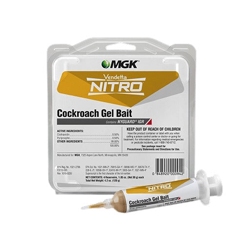 Vendetta Nitro Cockroach Gel Bait box (4 x 30 gram tubes)