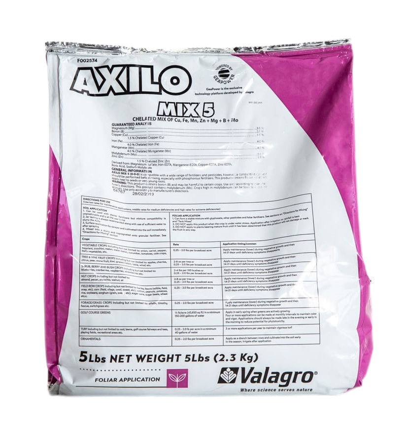 Axilo Mix 5 Micronutrients bag (5 lbs)