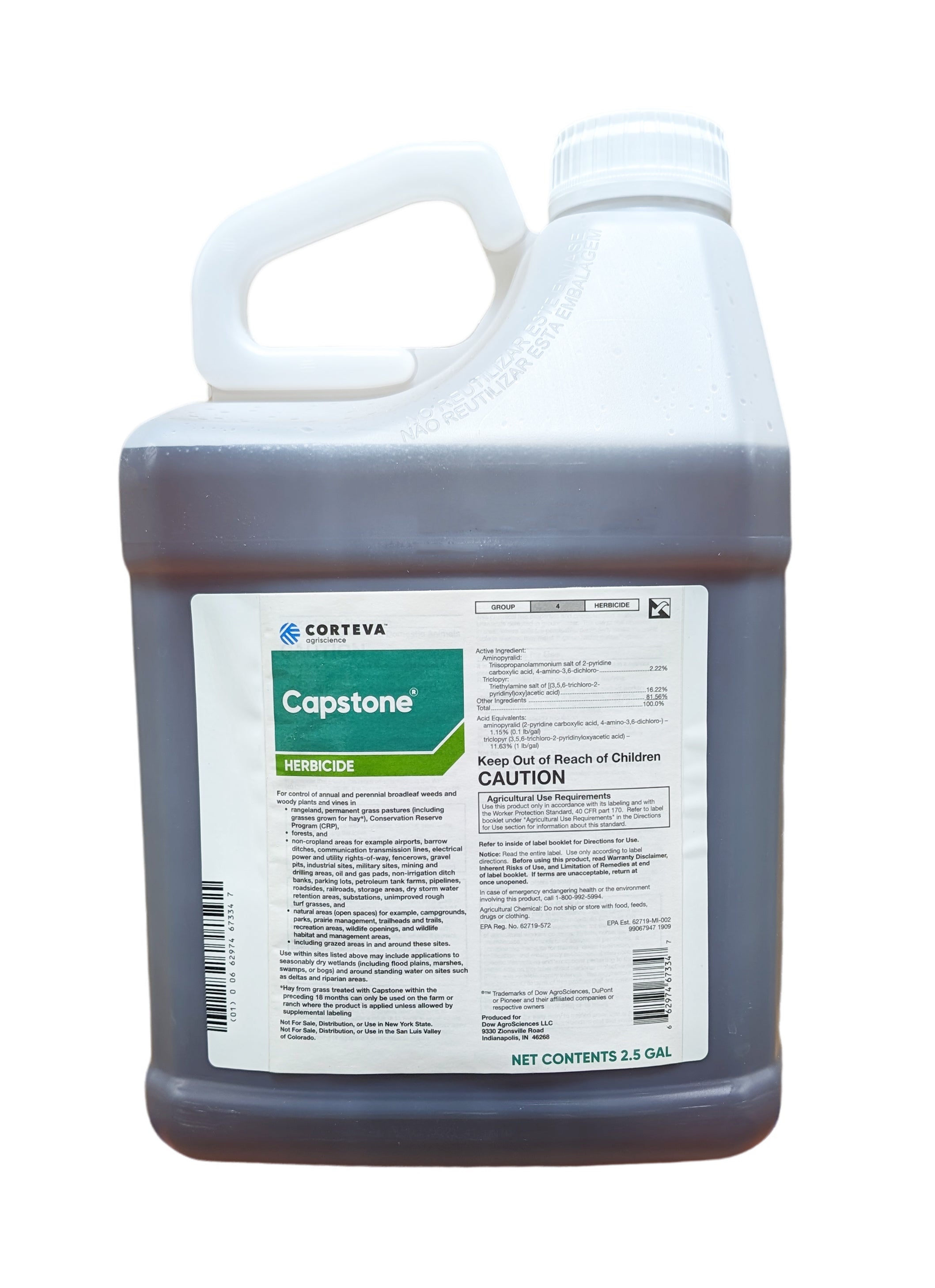 Capstone Herbicide jug (2.5 gal)