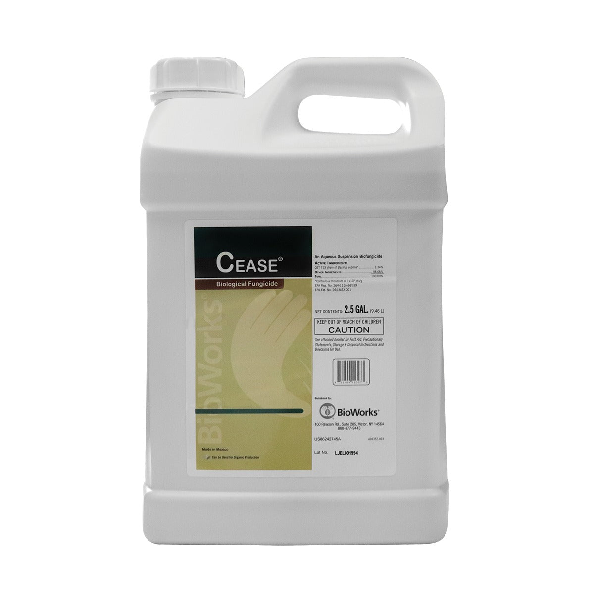 Cease Biological Fungicide jug (2.5 gal)