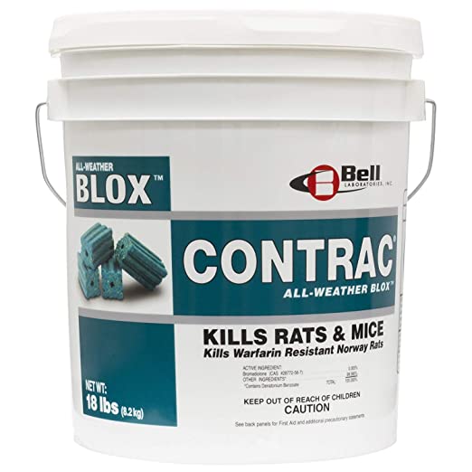 Contrac All-Weather Blox Rodenticide box (4 x 4 lb pails)