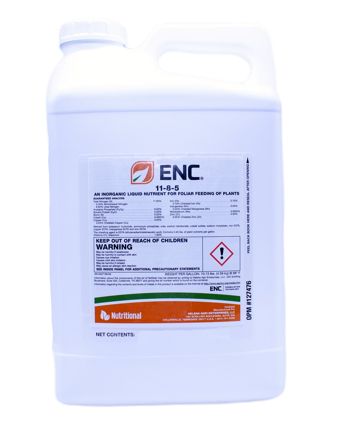 ENC Ele-Max Nutrient Concentrate jug (2.5 gals)