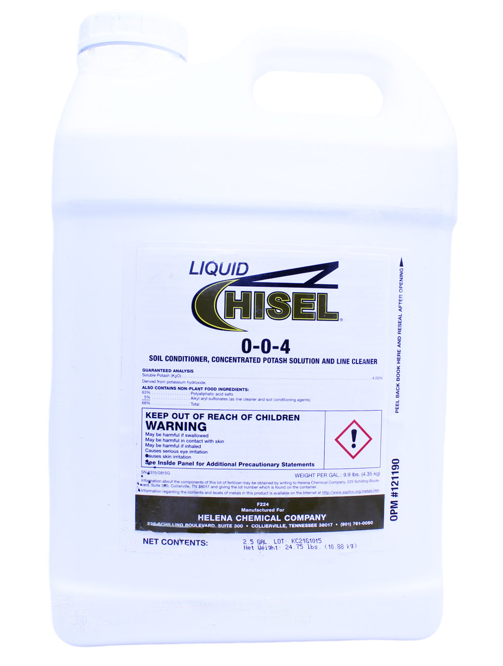 Liquid Chisel 0-0-4 jug (2.5 gal)