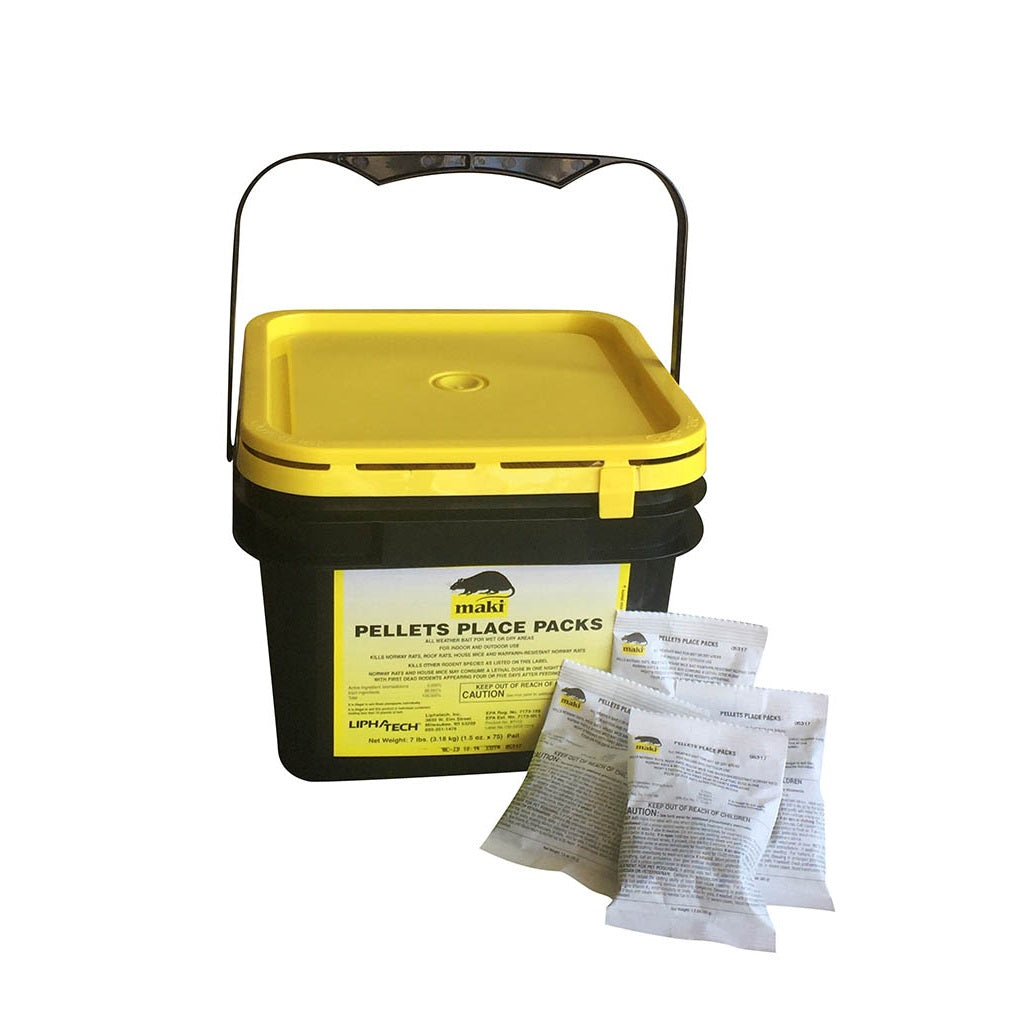 Maki Pellet Place Packs case (4 pails of 75 packs)