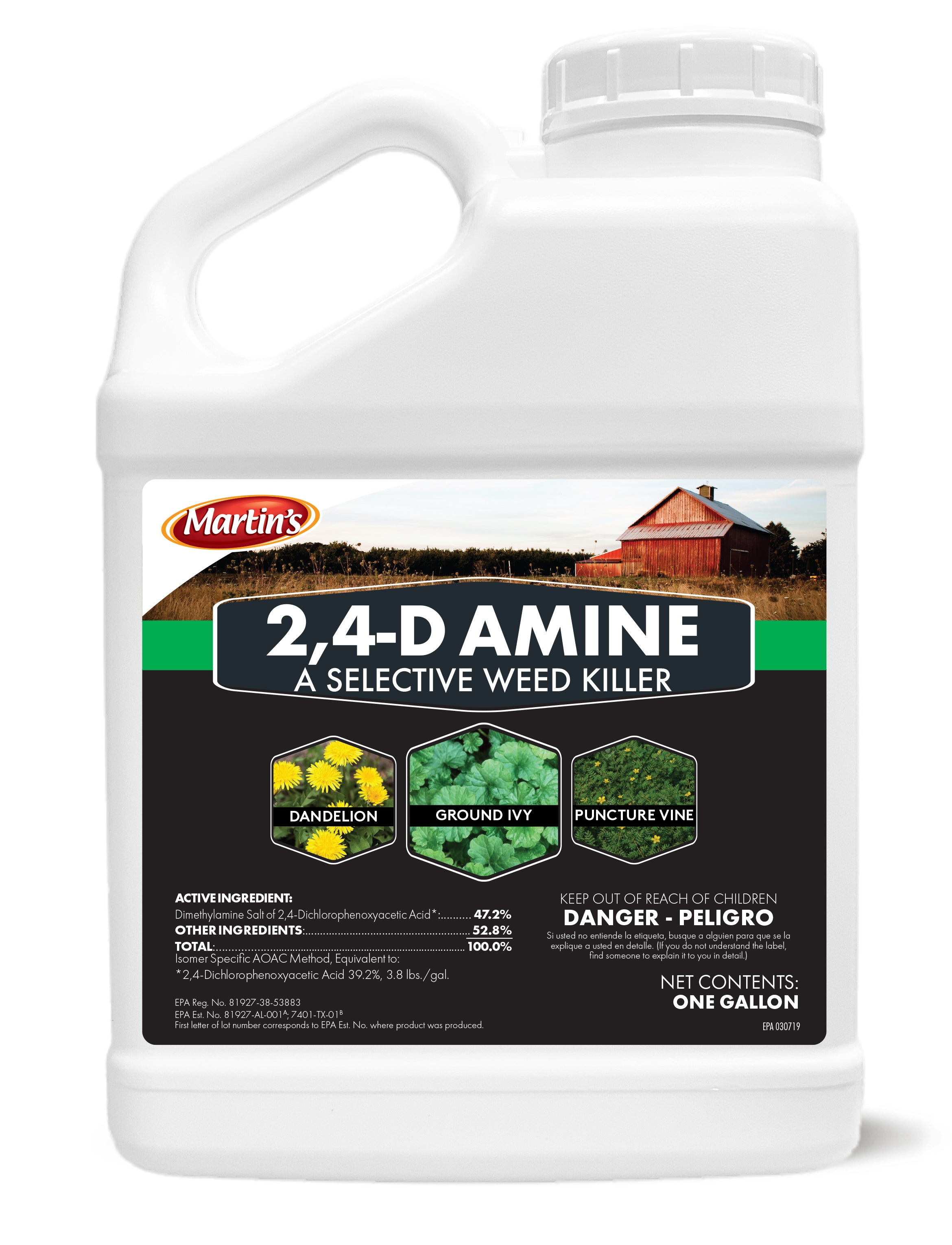 Martins 2, 4-D Amine gallon (128 oz)