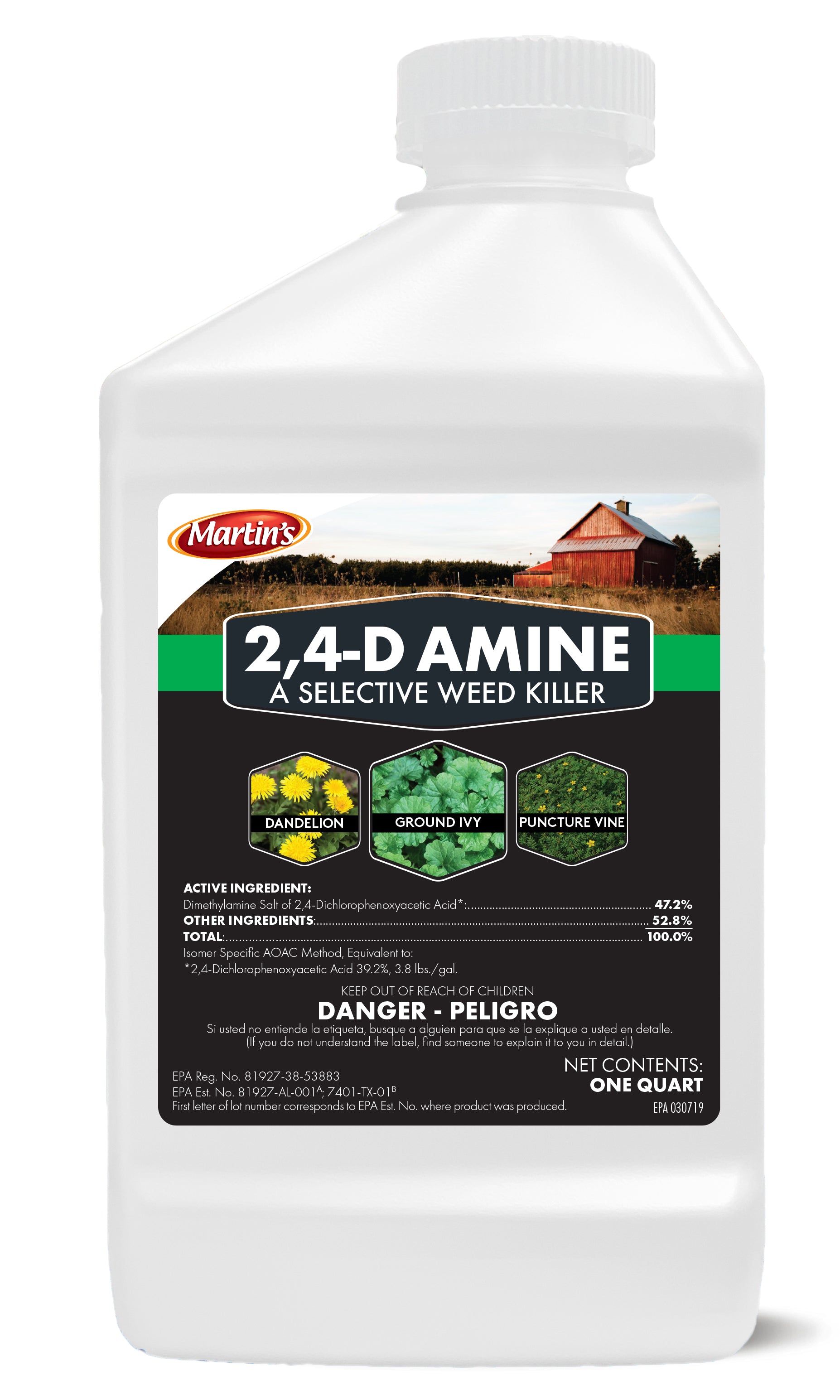 Martins 2, 4-D Amine quart (32 oz)