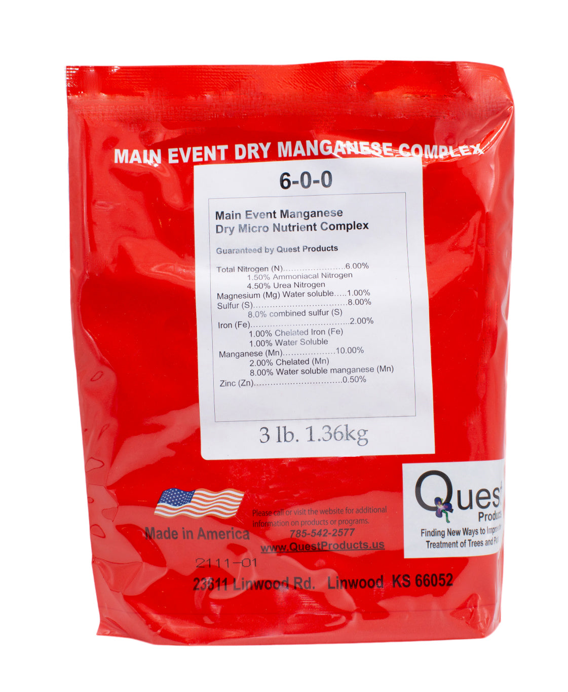 Main Event Dry Manganese 10% Micros bag (3 lbs)