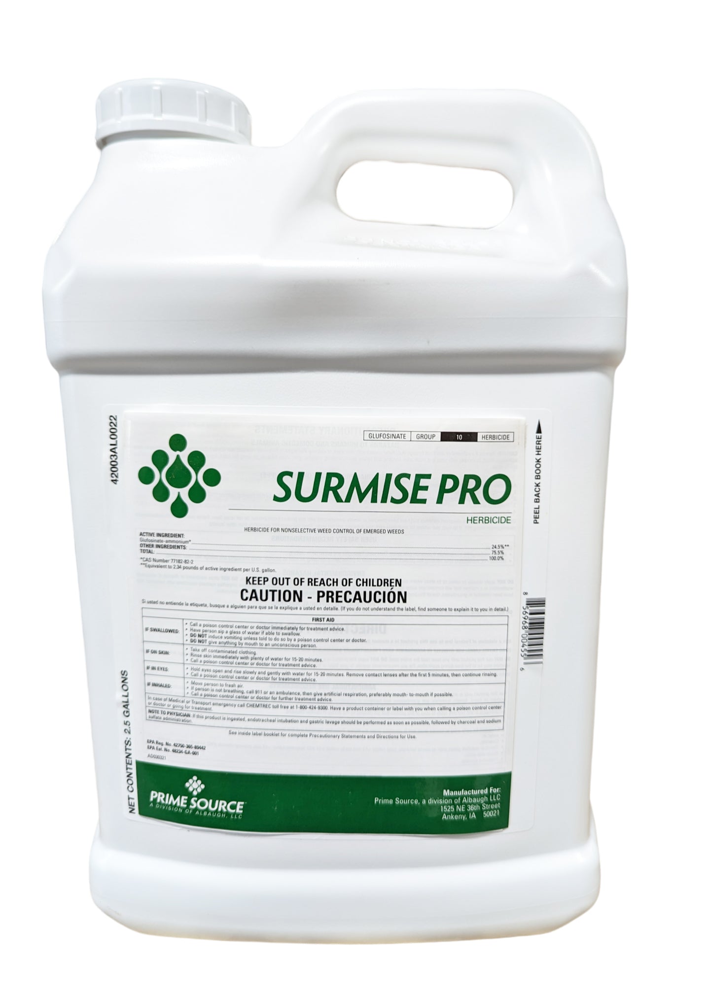 Surmise Pro Herbicide jug (2.5 gal)