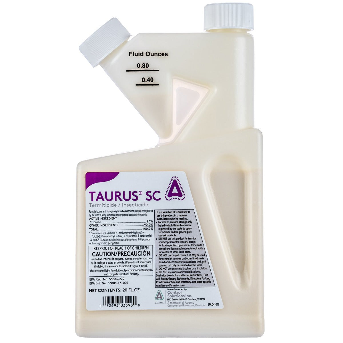 Taurus SC Insecticide bottle (20 oz)