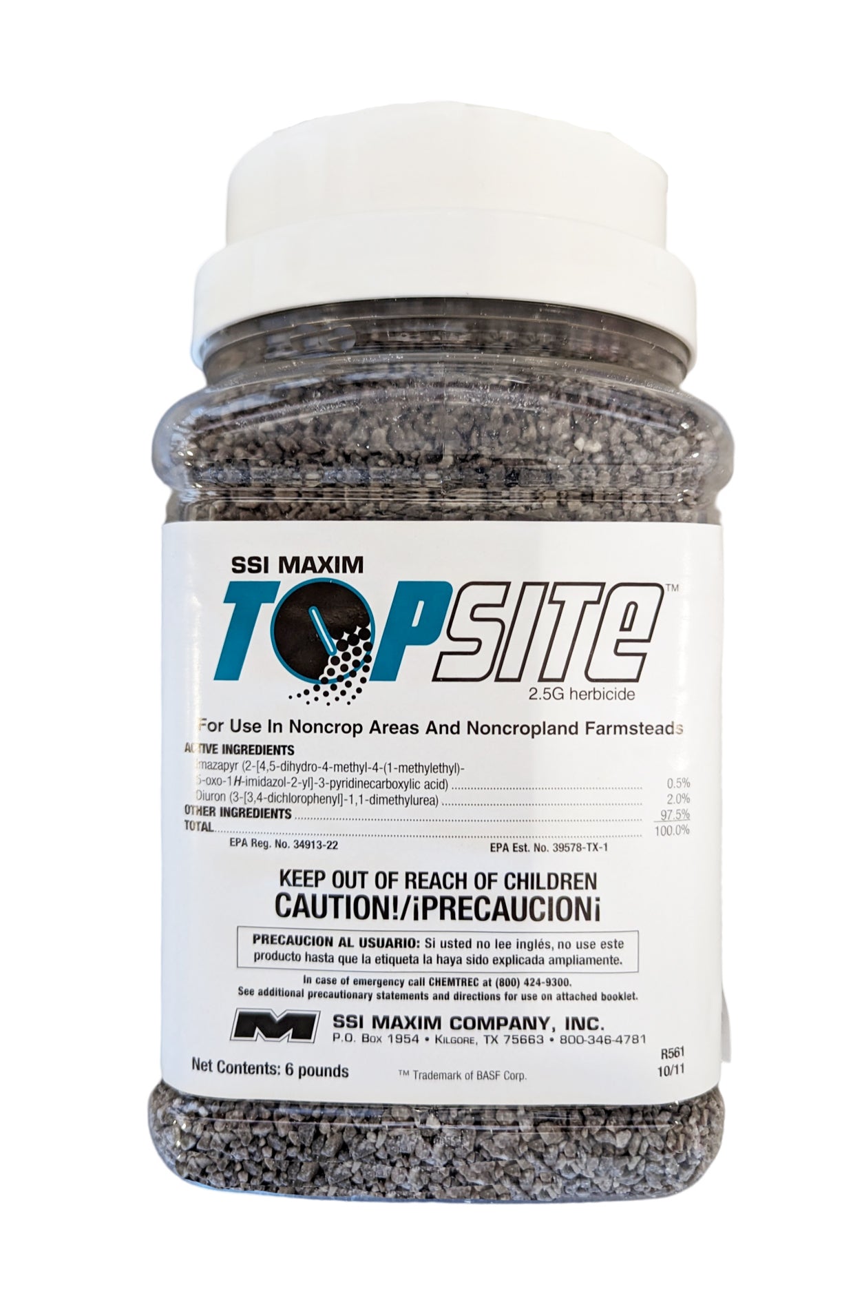 Topsite 2.5G Herbicide bucket (40 lbs)