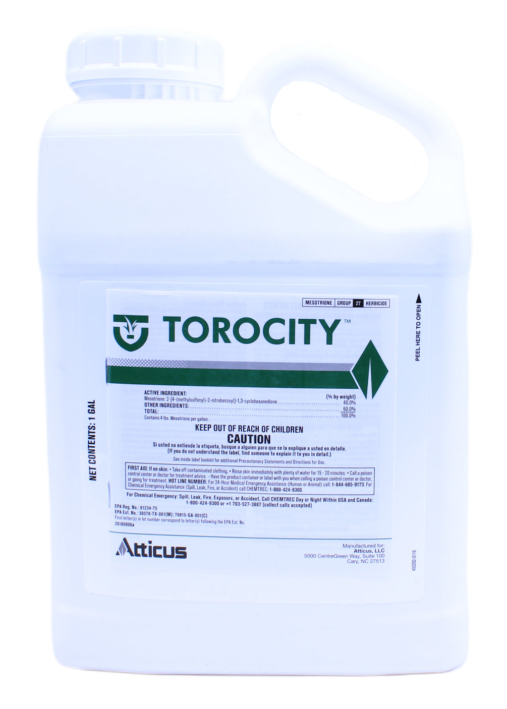 Torocity 4SC Herbicide (Tenacity)-Gallon